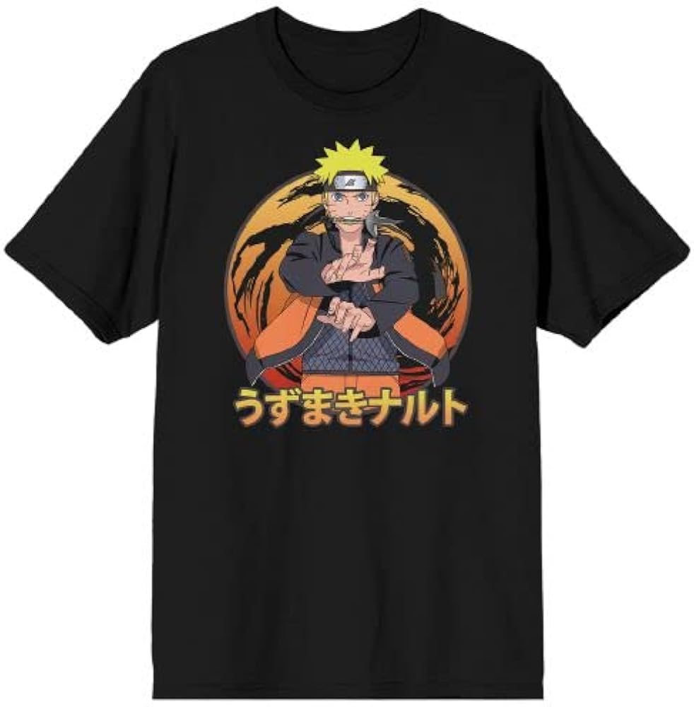 【US規格】希少 NARUTO SHIPPUDEN Tシャツ ブラック 黒 L Amazon.com: Naruto Shippuden Uzumaki Line Art Men's Black T